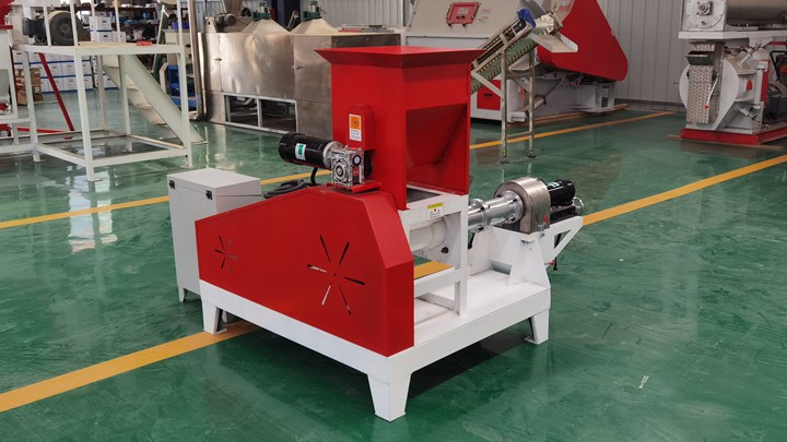 small Koi/Carp feed pelletizer machine in South Korea